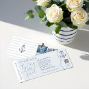 Search for nautical boarding pass invitations Anchor