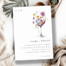 Search for wine glass wedding invitations Cheers