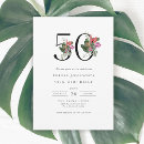 Search for for her 50th birthday invitations Elegant