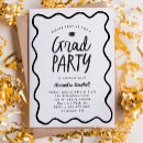 Search for cute graduation invitations Black and white