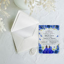 Search for royal blue quinceanera invitations 15th birthday party