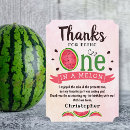 Search for one in a melon thank you cards Watermelon