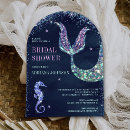 Search for mermaid bridal shower invitations Seahorse