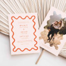 Search for orange wedding invitations Whimsical