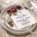Search for burgundy wine wedding invitations Red
