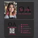 Search for nail tech business cards Qr code