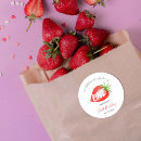 Search for red strawberry stickers Turning one