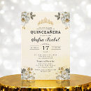 Search for white and gold quinceanera invitations Quinceañera