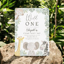 Search for giraffe 1st birthday invitations Zoo animals