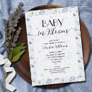Search for stylish baby boy shower invitations Baby in bloom