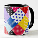 Search for mosaic pattern mugs Colourful