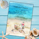 Search for starfish rehearsal dinner invitations Seashells