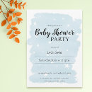 Search for blue watercolor baby shower invitations Minimalist