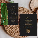 Search for dark green and gold wedding invitations Modern