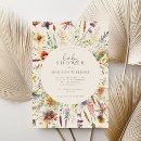 Search for boho floral baby shower invitations Wildflower