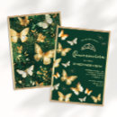 Search for jewel birthday invitations Emerald green