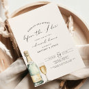 Search for bubbles and brews invitations Champagne