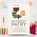 Search for wine engagement party invitations Wine and cheese