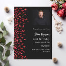 Search for black and red birthday invitations Modern