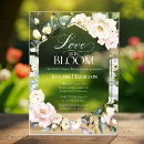 Search for love in bloom invitations Acrylic