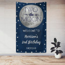 Search for 2nd birthday banners Two the moon