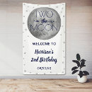Search for 2nd birthday banners Two the moon