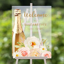 Search for pink flowers welcome wedding signs Bridal shower