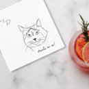 Search for cat wedding napkins Bride