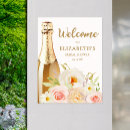 Search for pink flowers welcome wedding signs Bridal shower