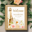 Search for pink flowers welcome wedding signs Bridal shower