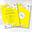 Search for yellow and white invitations Chic