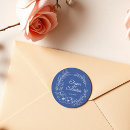 Search for vintage floral wedding stickers Dusty blue