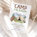 Search for camping 1st birthday invitations Boys first birthday