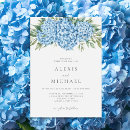 Search for blue hydrangea wedding invitations Rustic