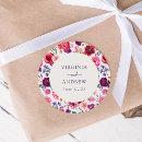 Search for vintage pink wedding stickers Watercolor floral