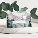Search for in the mountains place cards Watercolor pine trees
