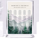 Search for forest wedding seating charts Watercolor pine trees