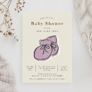Search for baby booties invitations Watercolor