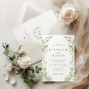Search for green leaves wedding invitations Qr code