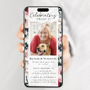 Search for vintage funeral invitations Floral