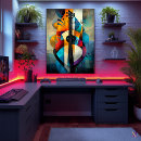 Search for abstract guitar posters Creative design