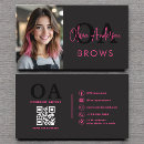Search for hot pink and black business cards Customer