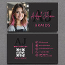 Search for hair braiding business cards Qr code