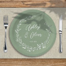 Search for wildflower paper plates Sage green