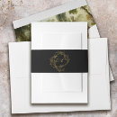 Search for baroque wedding stationery Black and gold