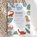 Search for dinosaur roar invitations Modern