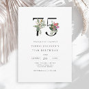 Search for 75 birthday invitations Elegant