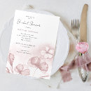 Search for blush floral bridal shower invitations Modern