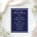 Search for navy and white bridal shower invitations Chic
