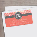 Search for modern chevron return address labels Girly